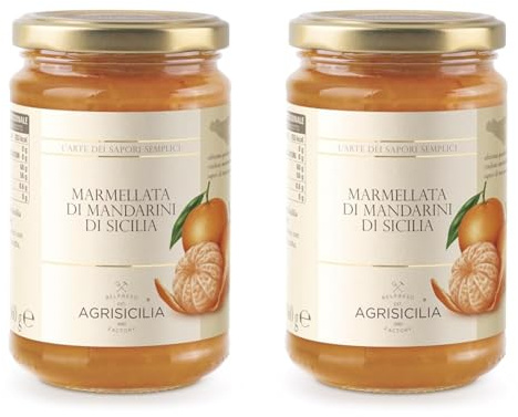 Agrisicilia Marmellata di Mandarini di Sicilia (Confezione da 2)
