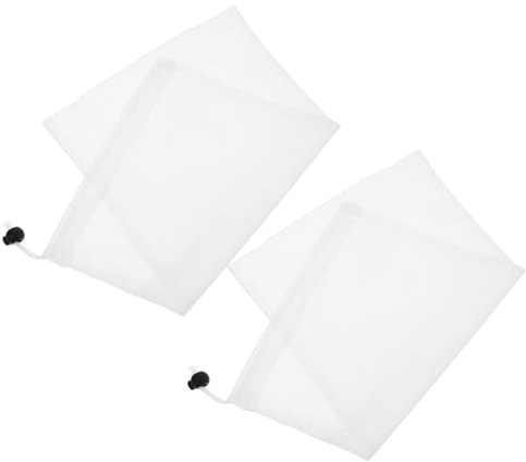 NULYLU 2pcs Fine Mesh Filter Bags for Pool Vacuum Cleaners Efficient Debris Filtration for Swimming Pools Aquariums and Ponds Convenient Replacement Accessory