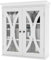 YITAHOME Wall Cupboard, Bathroom Mirror Wall Cabinet with Glass Door, Modern White Wooden Bathroom Cabinet, 2 Doors, 2 Adjustable Shelves, H 56 x W 20 x D 62 cm