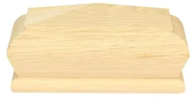 Oak Half Pyramid Newel Cap 90mm – Oak Half Stair Post Cap for 90 x 43mm Newel Posts – Unfinished Wood Staircase Cap - Jackson Woodturners