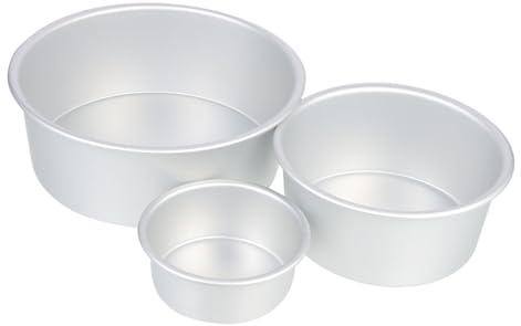 MUELODSIC 3pezzi Stampo Per Dolci Rotondo Stampi Per Dolci Tortiere Per Mousse e Dessert Fai Da Te Per Uso Casalingo e Professionale