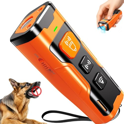 KYNOVEX Anti Bellen Gerät für Hunde - 3 Modi Ultraschall Hund Bellen Abschreckung Wiederaufladbar & Sicher Stop Bellen Gerät für Indoor & Outdoor