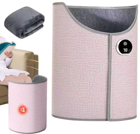 Chauffe-pieds sous le bureau – Chauffe-jambes pliable à 3 vitesses réglables en température | Parfait pour la maison et le bureau en hiver Couverture confortable et portable pour économiser de