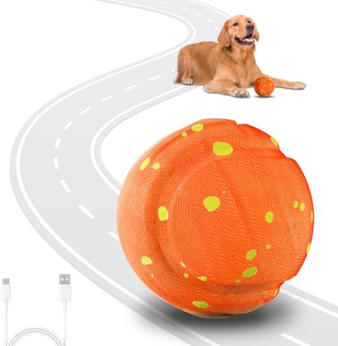 Songsier Palla Interattiva Intelligente per Cani – 3 Modalità di Gioco, Impermeabile e Ricaricabile – Giocattolo Resistente per Cani di Taglia Media e Grande