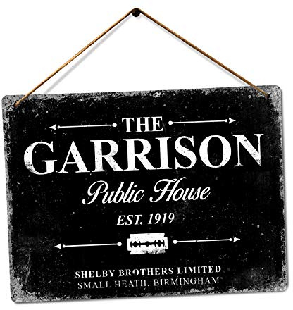 Toasted Merch The Garrison - Black – Medium Twine | Printed Metal Wall Sign Plaque