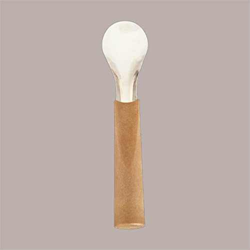 Lucgel Spatola per Gelato in Acciaio Classica con Manico In Legno Arrotondato 26 cm