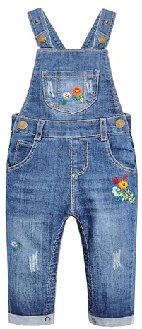 KIDSCOOL SPACE Salopette di jeans per bebè, Maglione di jeans carino e morbido per bambini