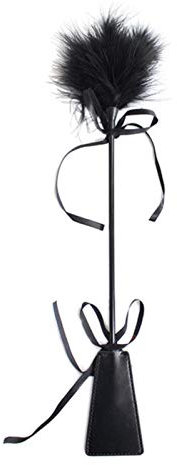 Bwer Paleta de azotes de Cuero de PU Fetiche de Plumas coqueteo cosquillas Latido de Culo látigo Bondage Esclavo Juguetes sexuales para Parejas