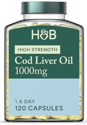Holland & Barrett Pure Cod Liver Oil 1000mg 120 Capsules