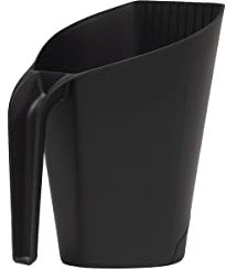 EDA - Pala per pellet Jura Montania XL 2,4 litri - per 1,5 kg di pellet - nero, 19,3 x 16,5 x 21,9 cm