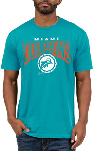 Skräpmat kläder x NFL - unisex vuxen fet logotyp - Officiellt licensierad kortärmad T-shirt