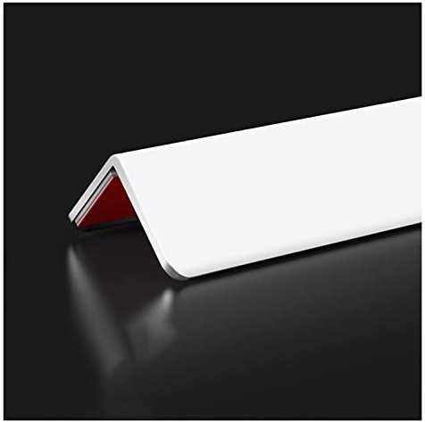 XPLKQXE Aluminium-Eckschutzleisten Wandverkleidung, Kantenschutz Für Wände, Wand Türrahmen Schrank Sockelleiste Schutz Dekoration (Farbe : Weiß, Größe : 1m)