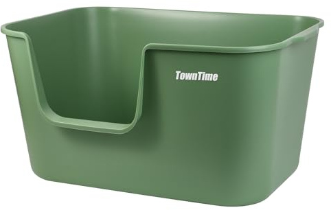 TownTime lettiera jumbo extra grande anti-schizzi montaggio senza attrezzi 62,5 cm x 16,92 cm x 12,99 cm