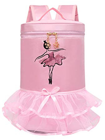 Theaque Niedlicher Ballett-Tanz-Rucksack, Tutu-Kleid, Tanztasche, Tanztasche für Mädchen, wasserdicht, kleine Seesack, Balletttaschen, Turnbeutel