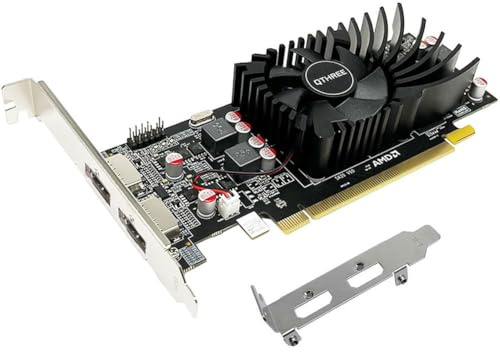 QTHREE Radeon R7 240 Tarjeta Grafica, 2G, GDDR5, 128-bit, 2X HDMI, PCI-Express x8 3.0, Tarjeta Grafica für PC, GPU Graphics Card