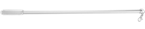 PRETYZOOM Drapery Pull Rod Aus Aluminiumlegierung Manuelles Zugdesign Leicht Und Ergonomisch Für Vorhänge Und Gardinen Langlebig Und Einfach Zu Bedienen Silberfarben