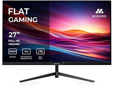 MISURA | Monitor Gaming 27 | 240 Hz | Full HD | 178º | 1ms | Freesync, GSync | Antiparpadeo | Low Blue | HDR | Altavoces Integrados | CM27BFA