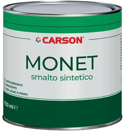 COLORIFICIO CARSON SMALTO UNIVERSALE per ferro e legno RESISTENTE ANTICORROSIVO (LT. 2.5, Marrone Noce)