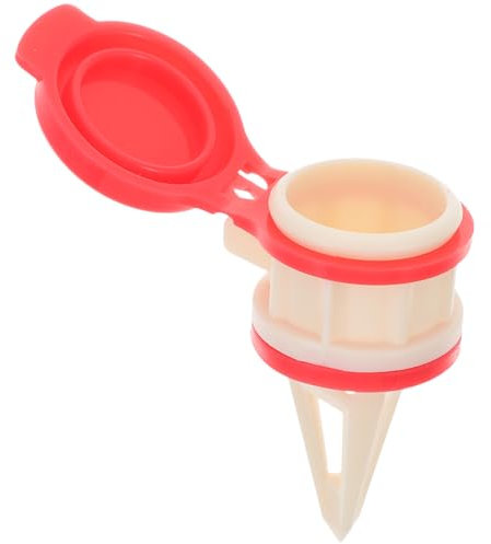 TOPBATHY Milk Bottle Pourer Lid for Box Milk Carton Drinks, Portable Beverage Spout Diverter, Red Drink Supply Cap for Freshness, Kitchen Accessory for Beverage Dispensing