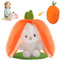 HBSFBH Jouet en Peluche de Lapin, Poupée Lapin De Pâques, Lapin Peluche Poupée pour Enfants, Oreiller en Peluche Carotte, Jouets Lapin Muppet, Poupée De Lapin Carotte, Cadeau pour garçons et Filles