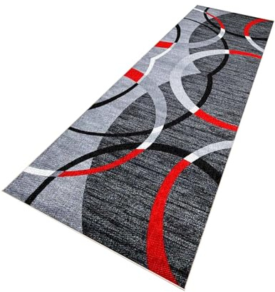 PaGuvFng Teppich Lang Läufer Flur rutschfest 40 x 130 cm Teppich Läufer Flur Waschbar Flurläufer Lang Teppich Läufer für Flur Küche Küchenteppich Waschbar schmutzfangmatte