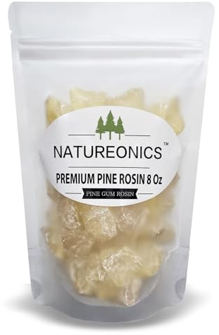 Pine Gum Rosin 8 Oz, Pine Resin, Pine Resin for Beeswax Wraps, Pine Sap, Crush to Powder, Rosin for Beeswax Wraps, Rock Rosin, Rosin for Dancers, Base Ball, Gym, Rodeo and DIY Projects.