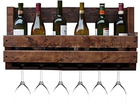 YQYQMZDP Flaschenregal Flaschenregal Holz Wandflaschenhalter Retro Kreatives Weinflaschenregal Aus Holz Einfaches Weinflaschenregal Restaurantbar Für Küchenbar (Farbe: A, Größe: 70 * 12 * 35 cm)