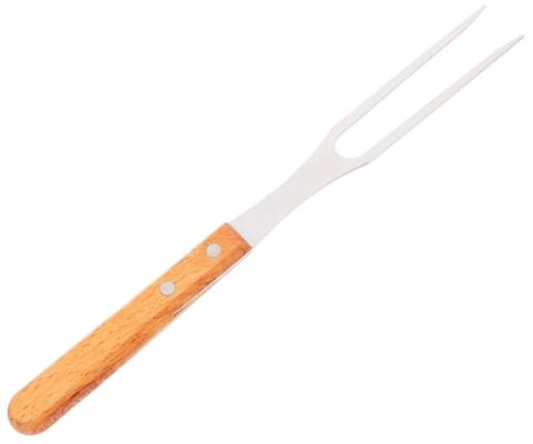 Warmhm Fourche à Viande en Acier Inoxydable avec Poignee Barbecue Antidérapante, Ustensile Multifonction pour Camping et Barbecues, pour Agneau et Autres Aliments