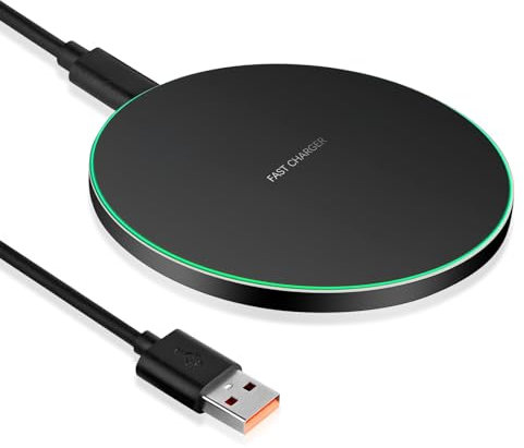 20W Caricatore Wireless, Caricatore senza fili Veloce Caricabatterie Qi Senza Fili con Indicatore LED per i-Phone 16 15 14 13 12 Pro Max, Sam-sung Galaxy S24 S23 S22 S21 S20, Xiao-mi Hua-wei, One-plus