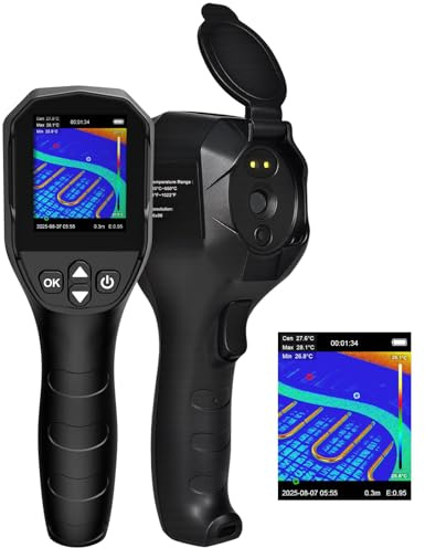 Termocamera, YXI96 Termocamera portatile YXI96 con risoluzione super 240 * 240, termocamera -20°C~550°C intervallo di misurazione della temperatura, 25Hz frequenza dei fotogrammi, termometro