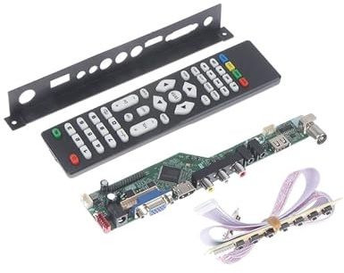 ZGHQHCDRH 1Set TV Motherboard T.SK105A.03 Universal LCD TV Controller Driver Board PC/VGA/USB Interface Replace T.V53.03 Replace The TV Motherboard(.d)