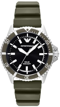 Emporio Armani Herren 42MM Silberfarbene Edelstahluhr, AR11699