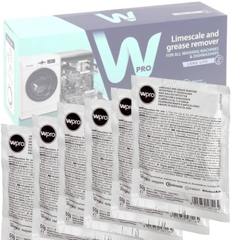 Decalcificante & Sgrassante in Bustine monodose – Cura Completa per Lavastoviglie Lavatrice – Anticalcare 5O Gr. (6 BUSTINE)
