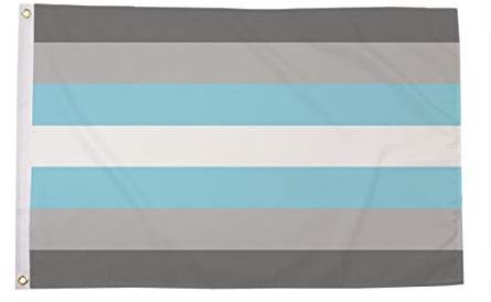 AZ FLAG - Drapeau Demi-homme - 150x90 cm - Drapeau Lgbt - Libramasculin - Demi-Garçon 100% Polyester Avec Oeillets Métalliques Intégrés - Pavillon 110 g