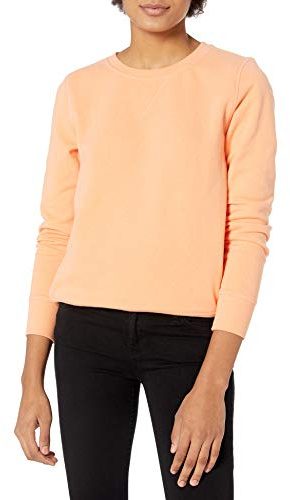 Amazon Essentials Mujer Sudadera con Cuello Redondo de Forro Polar (Disponible en Tallas Grandes)