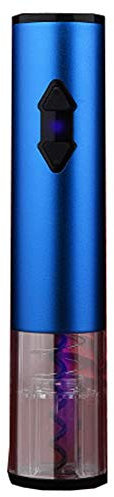 WHOJA Cavatappi per Vino Apribottiglie elettrico professionale Corpo in lega di alluminio Cavatappi automatico a batteria per casa, cantina, festa, bar e come regalo ricaricabile (Color : Blue)