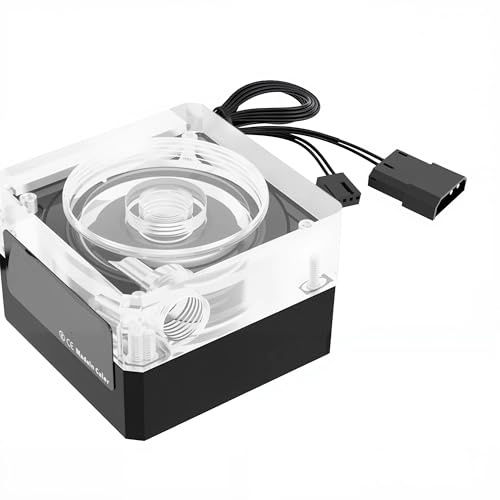 CPU Wasserkühler Pumpe, Pumpe für PC Wasserkühlungssysteme, unterstützt PWM 800L/H-G1/4 Gewindeloch Computer CPU Wasserkühlung Wasserpumpe Ultraleise Wasserpumpe für PC