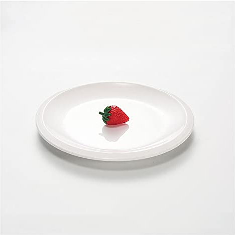 Indoor or Ourdoor Dinner Plates Melamine Dinner Plates 8.94inch Round Dinnerware Dishes for Indoor and Outdoor Use Break-Resistant(White) Pizza Pasta Serving Plates Dessert Dishes (Color : B)