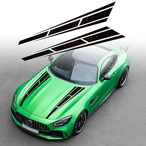 Bil Huva Klistermärke Auto Racing Kropp Sida Rand Dekal Vinyl Kritstreck Modifierad Dekoration för Sport