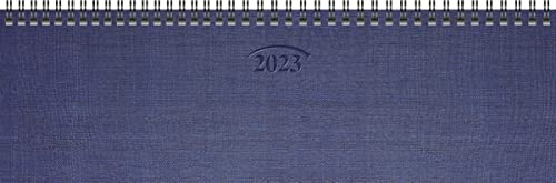 BRUNNEN Wochenkalender Modell 777 2023 Blattgröße 32,6 x 10,2 cm blau
