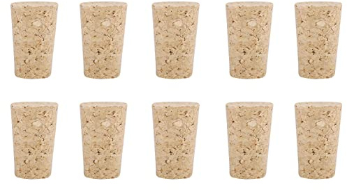 Korken für Weinflaschen, Klein Bastelkorken Weinkorken Konische Holzkorken Natürliche Bierkorken Flaschenkorken Ersatzkorken für Bierwein, für Flaschen Dekorieren DIY (Rotweinflasche 22 * 17 * 35)