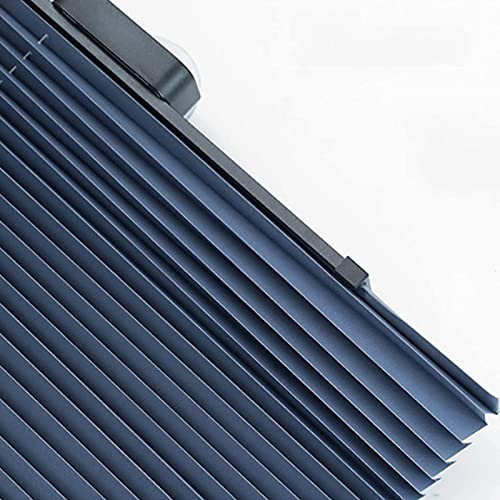 KOOEIN Verdunkelungsrollos-einziehbare Plissee-jalousien-wärmeisolierter Vorhang,schattenrollos,sichtschutz,Fenster,türen,mit Saugnäpfen,65x140cm/25.6x55.1in