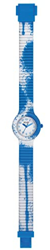 HIP HOP, Collezione Kids Fun, Orologio Bambini Blue Paint, con Cinturino Intercambiabile in Silicone e Tessuto, Pratica Chiusura, Indici Blu, Sfere Blu e Azzurra, Cassa 28 mm, Movimento al Quarzo