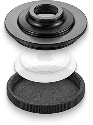 Granite AirTag Halterung für Stash und Stash RT, Kappe 42mm | CNC-Alu und Composite, für konische Gabelschäfte, verdeckter Einbau, Tracker separat