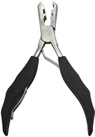 EXOTIC MYTH Heat Fusion Glue Keratin Bonding Micro Rings Removal Pliers for Hair Extensions (with 3mm and 5mm grooves)