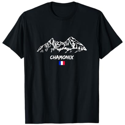 Chamonix Alpes Panorama Ski Après-Ski T-Shirt