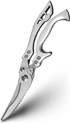 Kitchen Scissors, Kitchen Scissors Kitchen Scissors Chicken Bone Kitchen Shears,Duck Fish Cutter Steel Fish Scissors Scale Clean Cook Scissors
