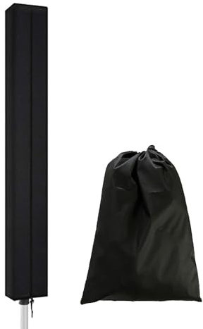 MIAOMI Professional SchutzhüLle für WäSchespinne Wäschespinne Abdeckung Wasserdicht mit Reißverschluss Schutzhülle für Wäschespinnen Winddicht Uv-BestäNdig ReißFest(Noir,180 * 16 * 16cm)