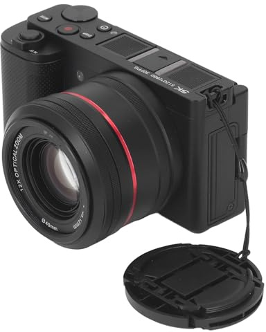 VBESTLIFE 5K Digital Camera, 64MP 12X Optical Zoom Autofocus with 3.2 Inch Flip Touchscreen for Travel Photography, for Beginners and Professionals
