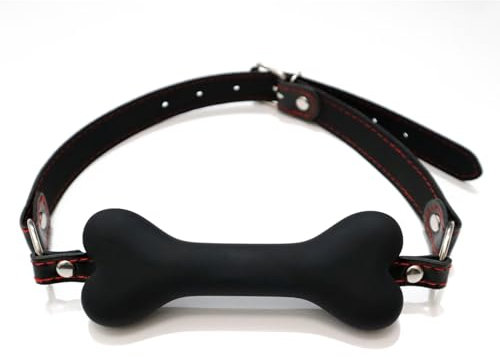 Silicone Bondage Ball Gag for Sex Play BDSM Restraints Open Mouth Sex Gags Dog Bone Silicone Bondage Gag for Sex Games